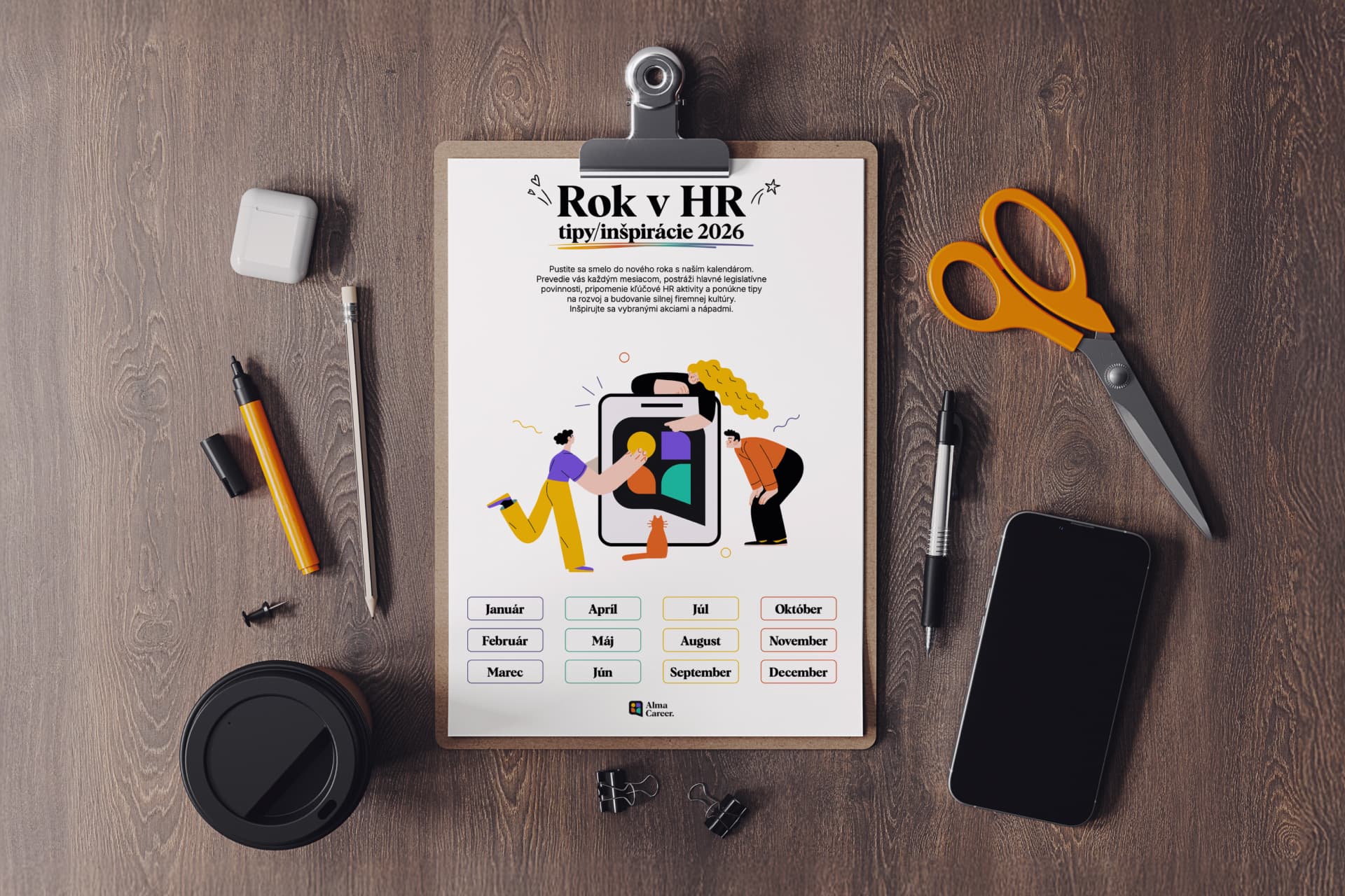 HR kalendár 2026 na stiahnutie zadarmo 
