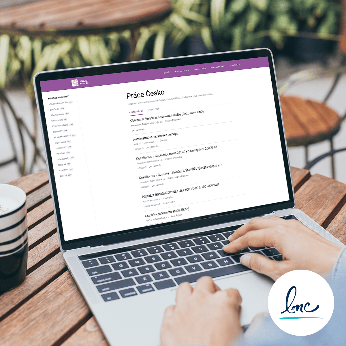 Práce za rohem nově i na webu