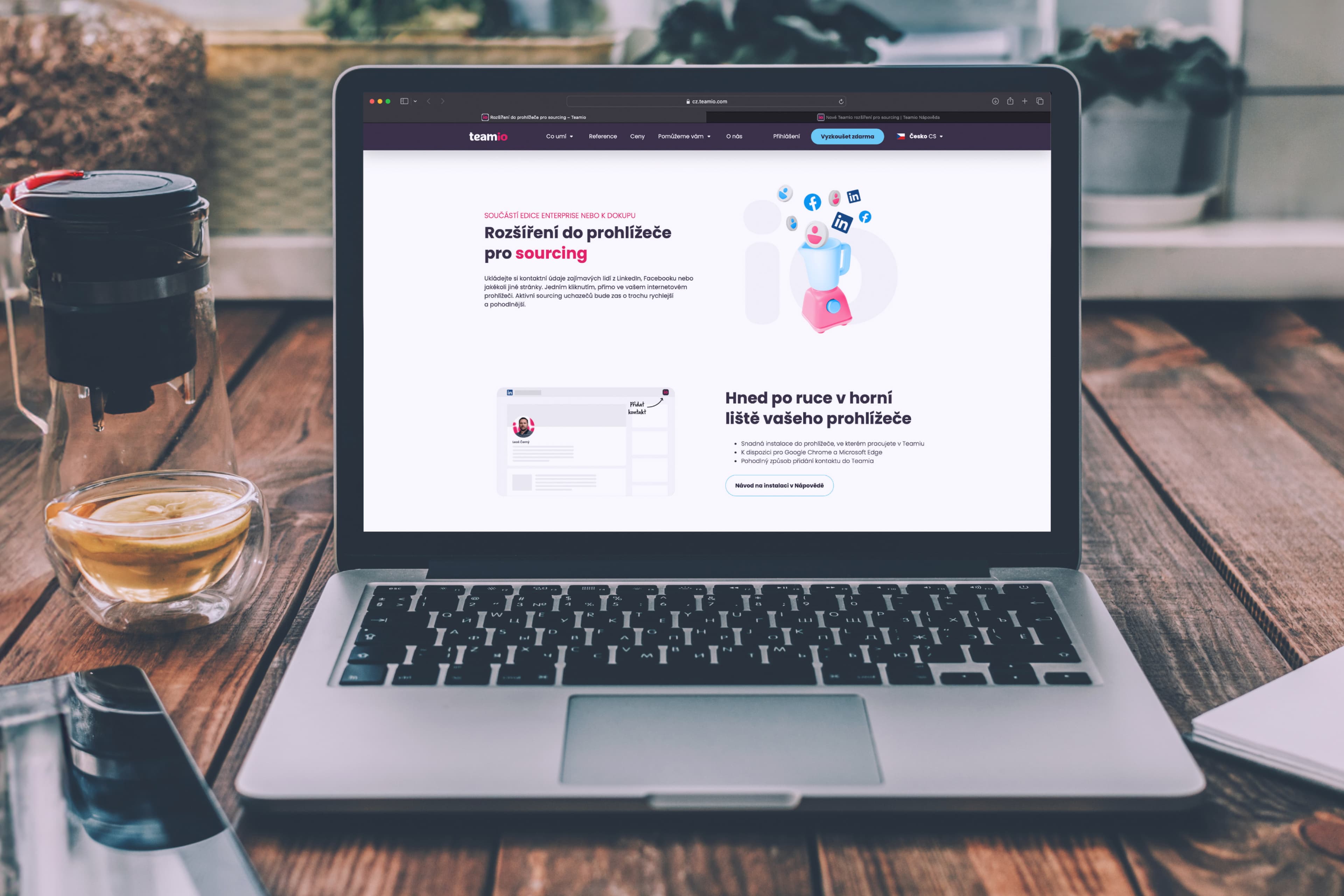 Teamio: nové rozšíření do prohlížeče pro sourcing