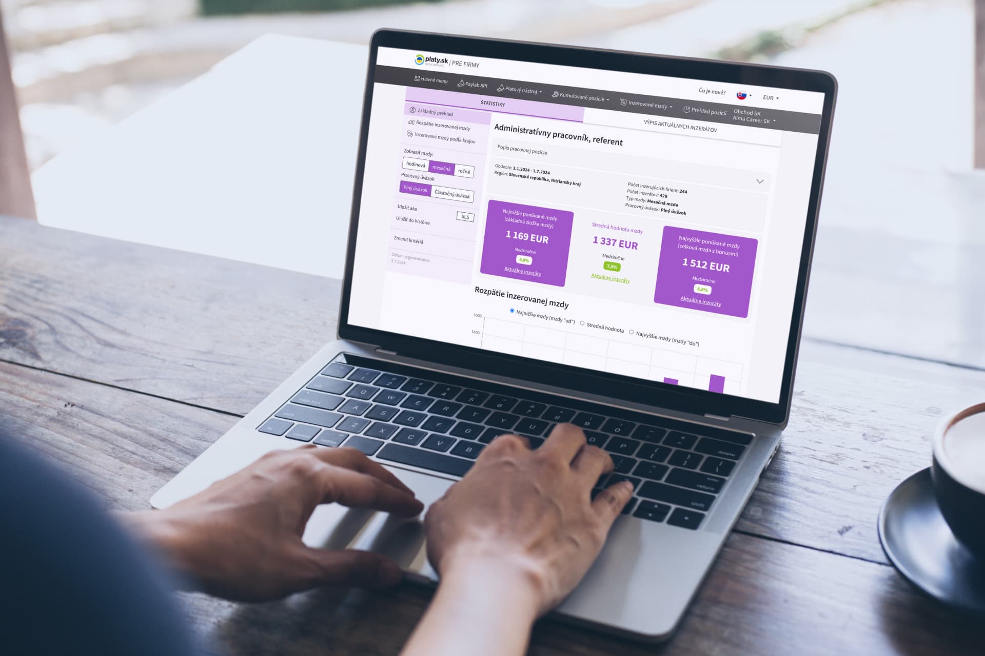 Platy.sk: Inzerované mzdy