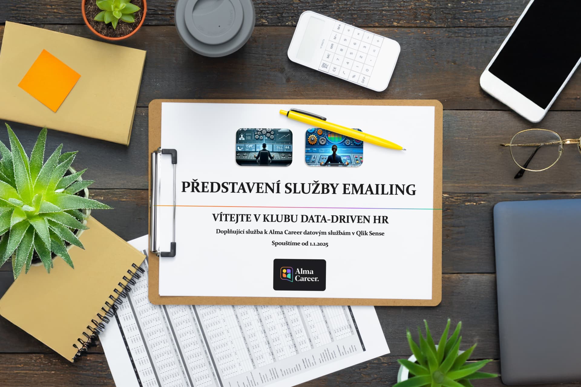 Datové nástroje Alma Career v e-mailu