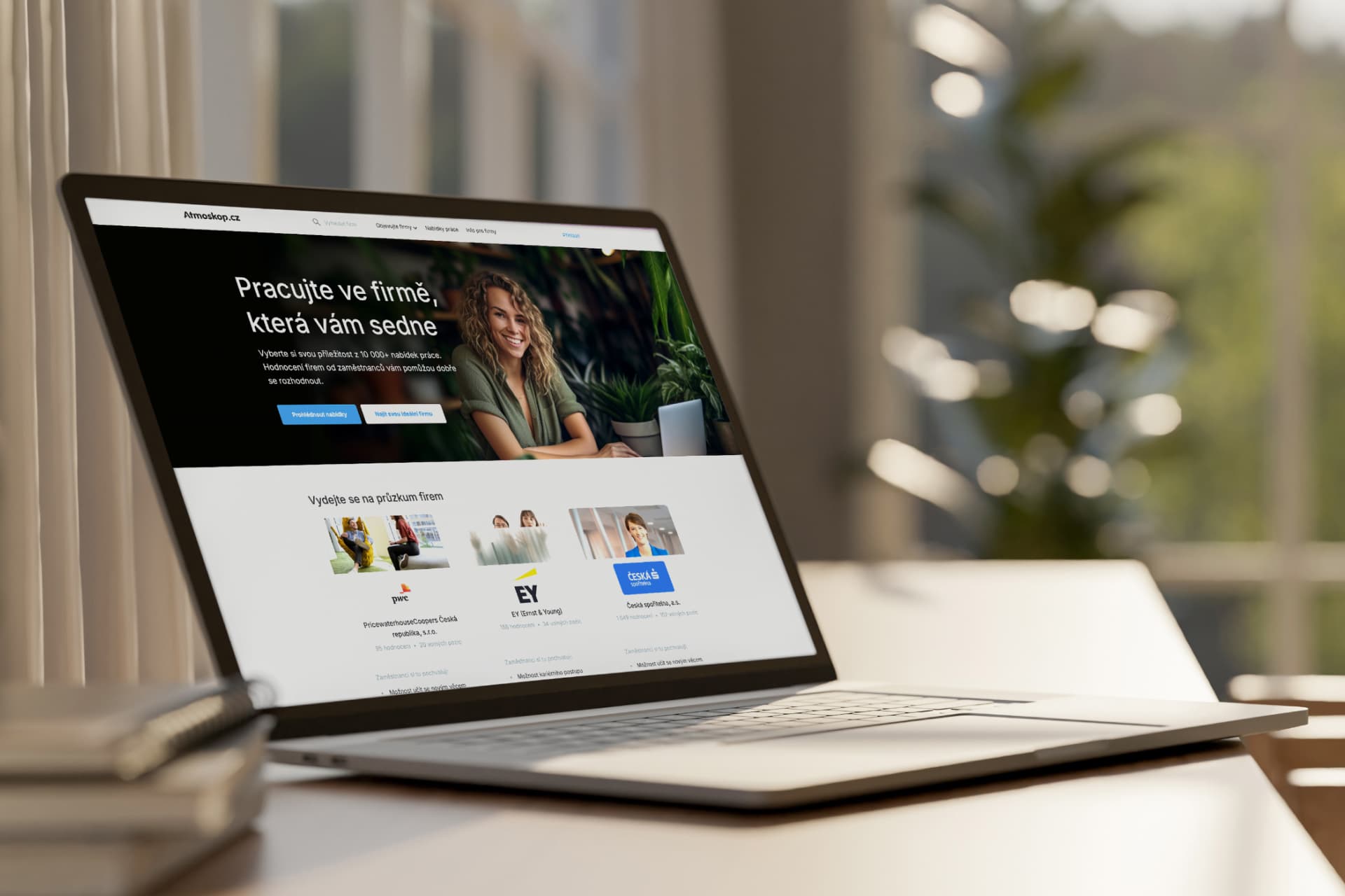 Vylepšené profily firem na Atmoskopu