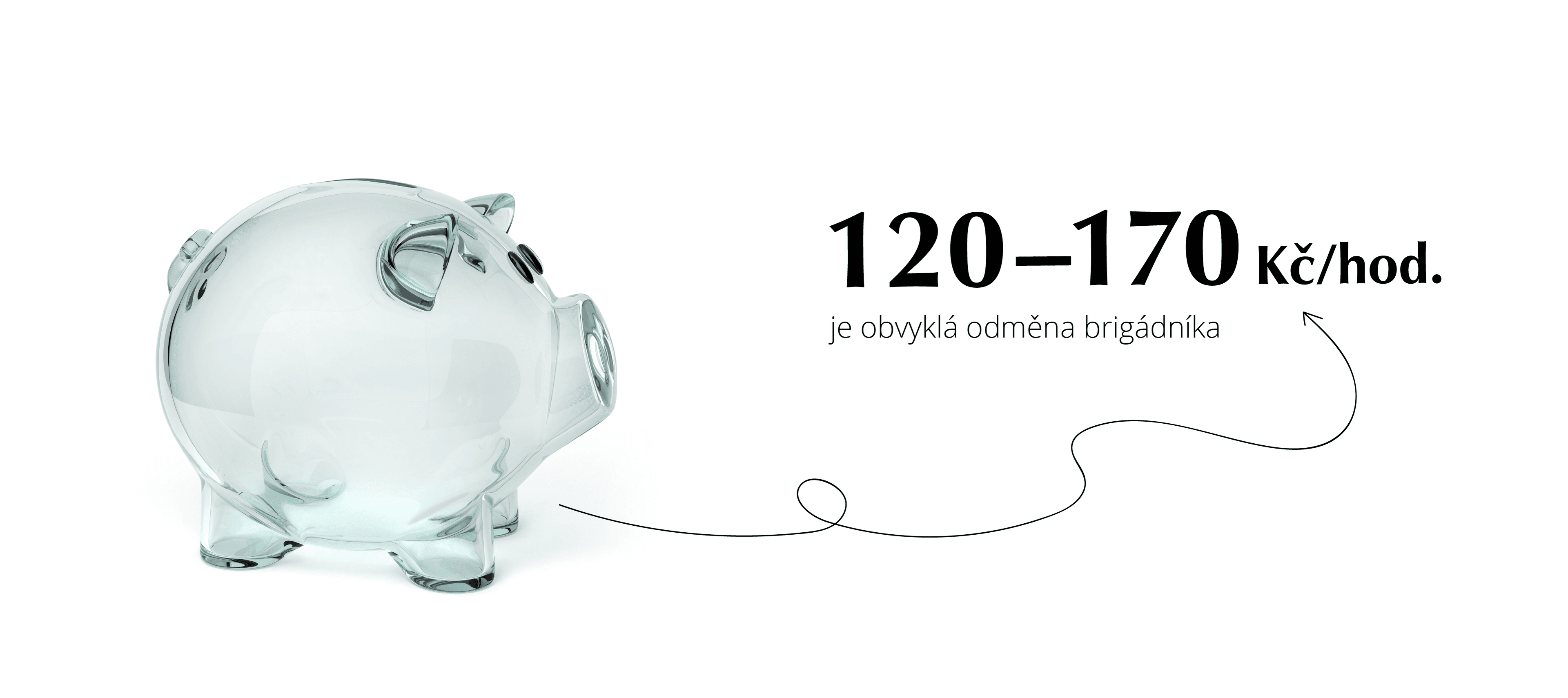 Průměrná mzda brigádníků