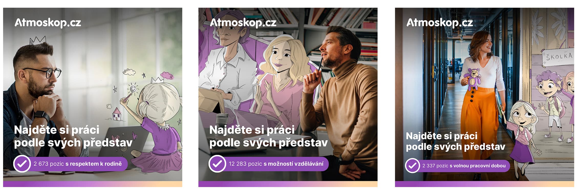 Vizuály kampaně Atmoskop 2022