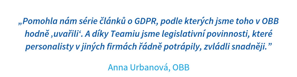 Citace Anny Urbanové