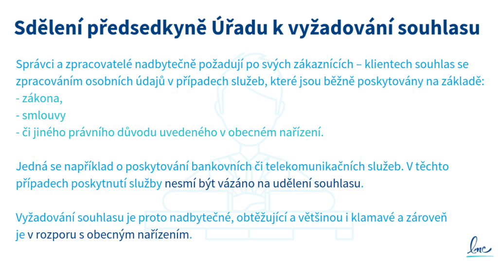Sdělení z Úřadu k vyžadování souhlasu