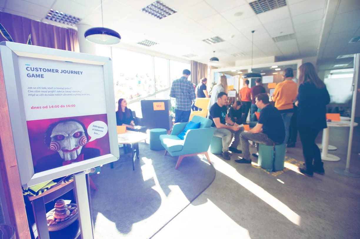 Kolegové zkouší Customer Journey