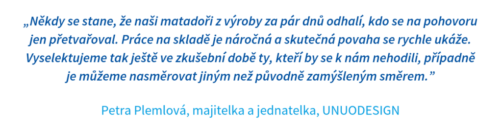 Citace Petry Plemlové z Unuodesign
