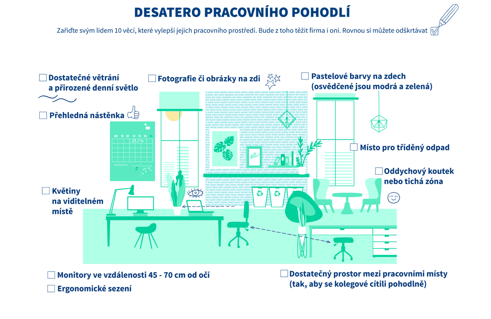 Desatero pracovního pohodlí